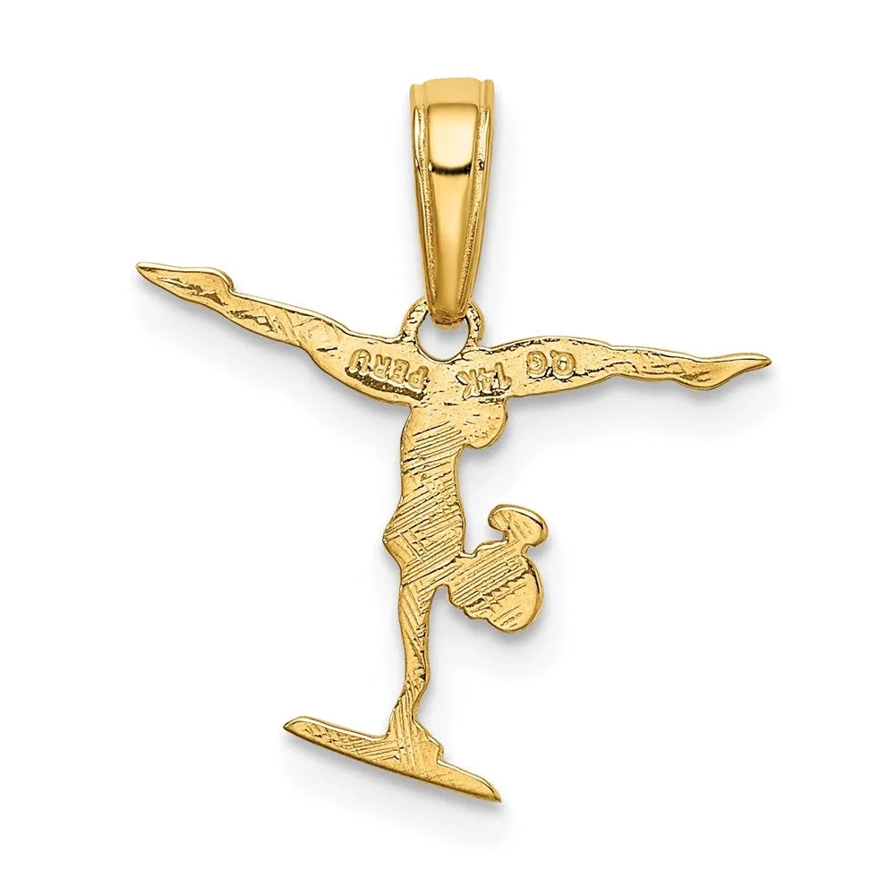 14k Gymnastics Pendant