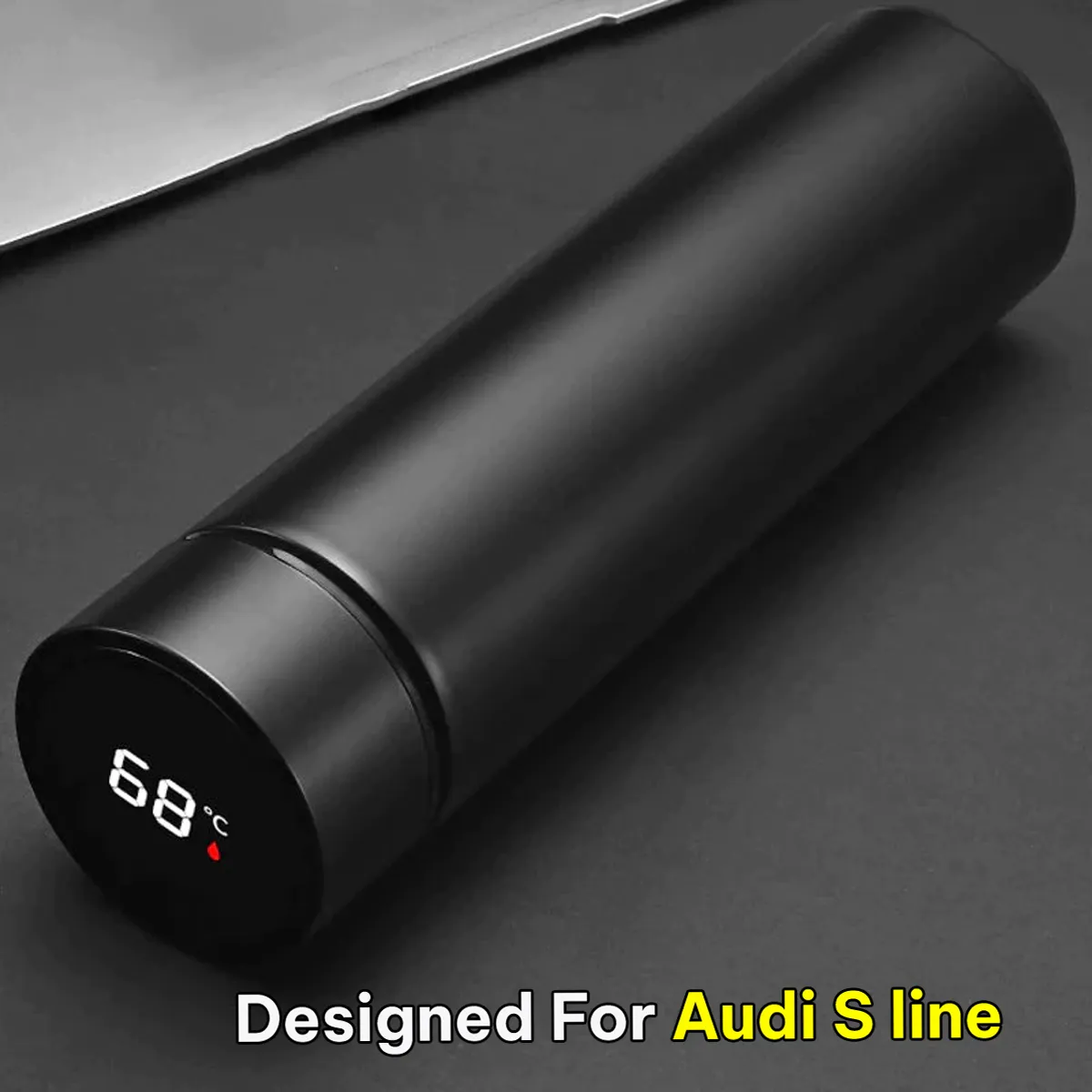 17oz Insulated Water Bottle with LED Temperature Display, Coffee Tea Infuser Bottle Double Wall Vacuum Insulated Water Bottle for Hot or Cold Drink, Stainless Steel Sports Automotive Travel Mug