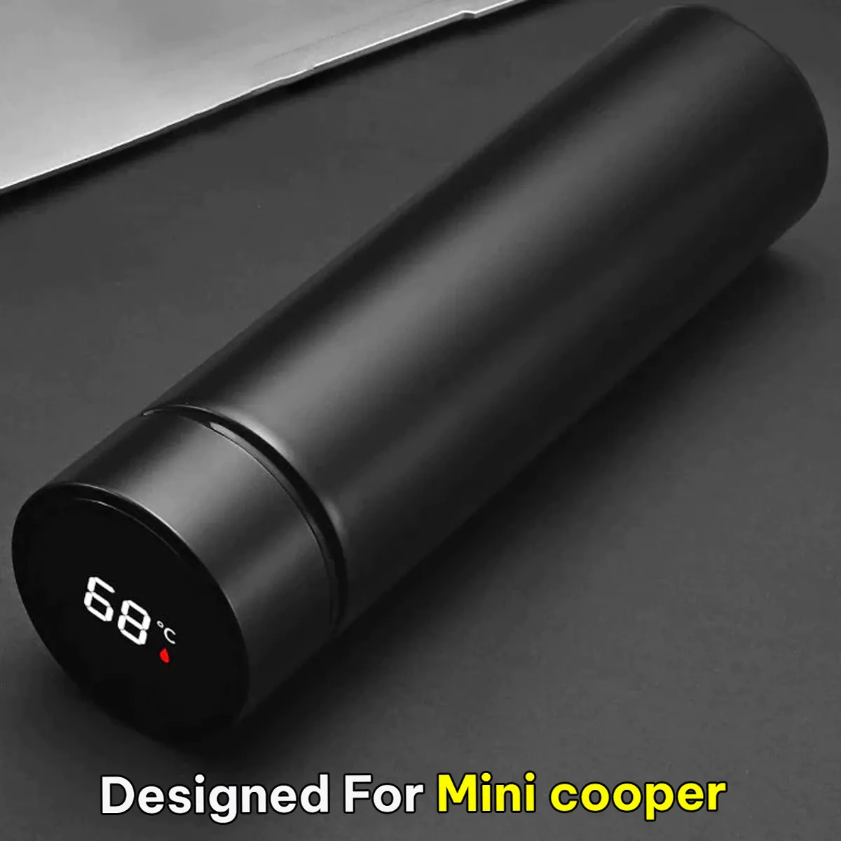 17oz Insulated Water Bottle with LED Temperature Display, Coffee Tea Infuser Bottle Double Wall Vacuum Insulated Water Bottle for Hot or Cold Drink, Stainless Steel Sports Automotive Travel Mug