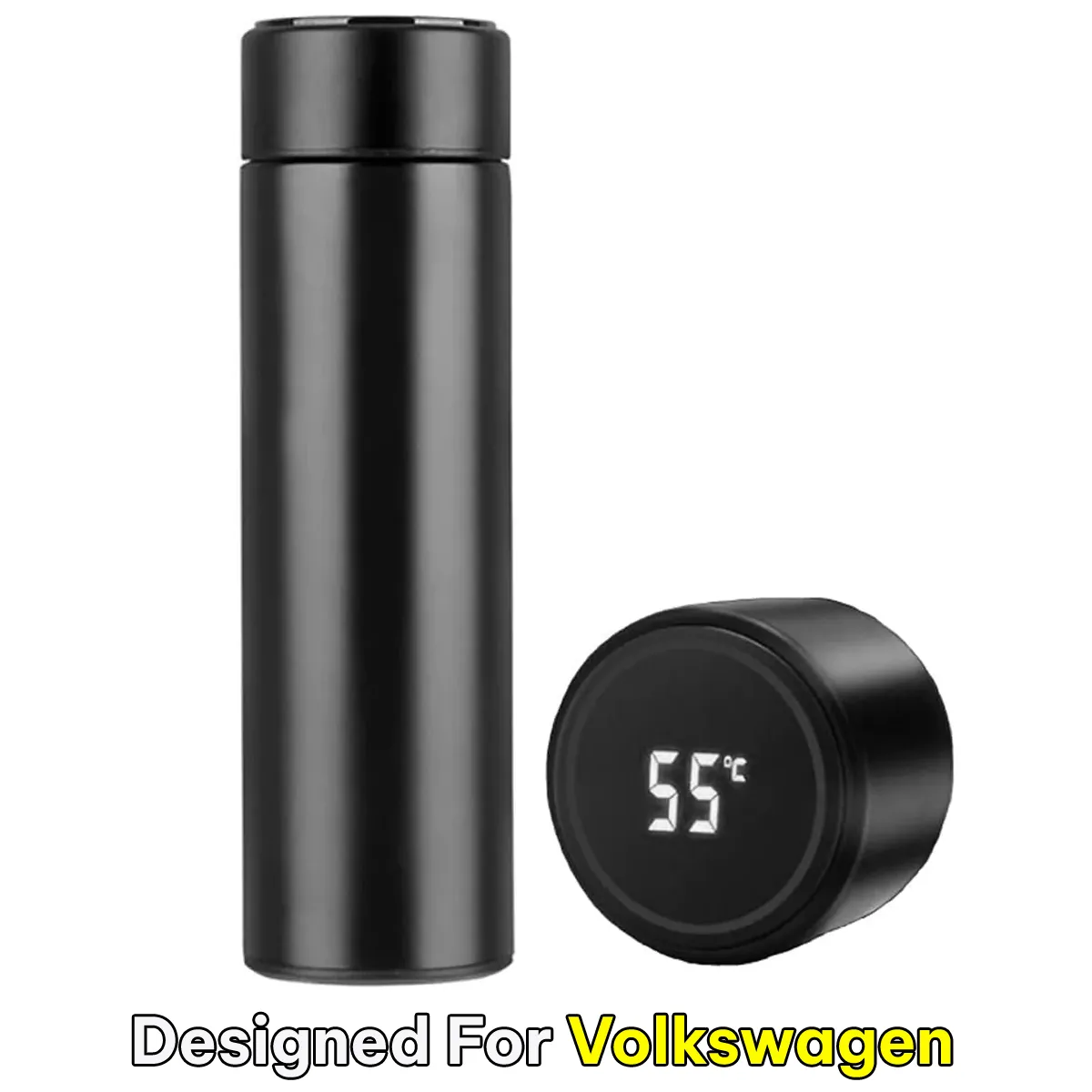 17oz Insulated Water Bottle with LED Temperature Display, Coffee Tea Infuser Bottle Double Wall Vacuum Insulated Water Bottle for Hot or Cold Drink, Stainless Steel Sports Automotive Travel Mug