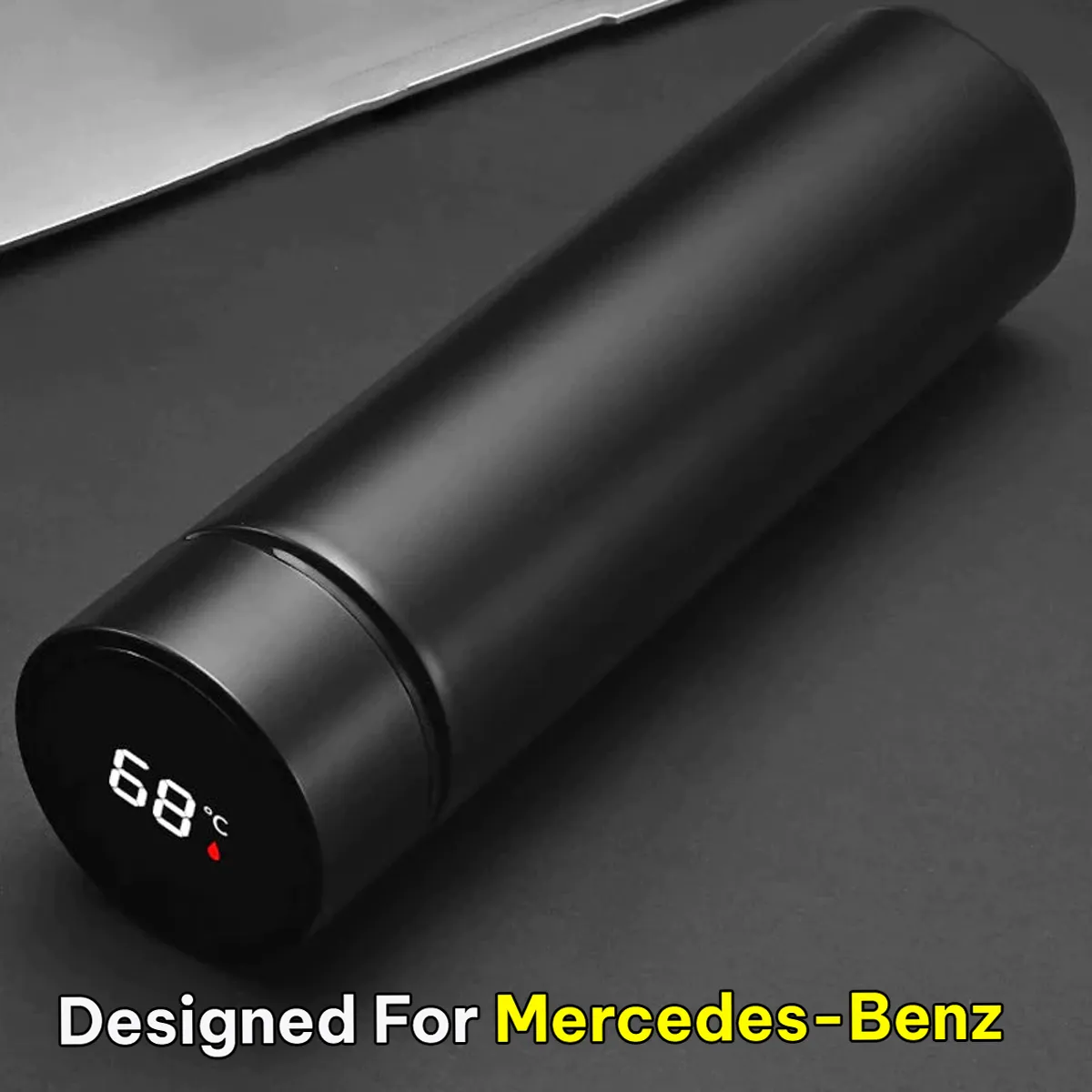 17oz Insulated Water Bottle with LED Temperature Display, Coffee Tea Infuser Bottle Double Wall Vacuum Insulated Water Bottle for Hot or Cold Drink, Stainless Steel Sports Automotive Travel Mug