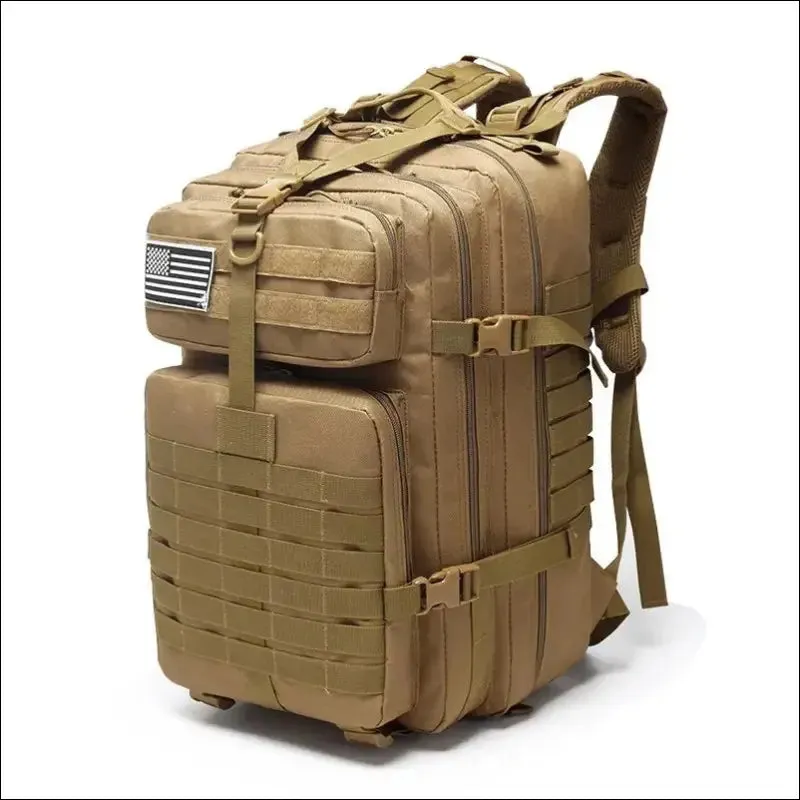 30l/50l waterproof nylon hiking backpack - military rucksack for camping, fishing, and hunting