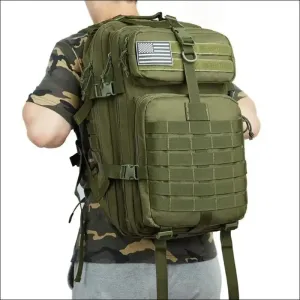 30l/50l waterproof nylon hiking backpack - military rucksack for camping, fishing, and hunting