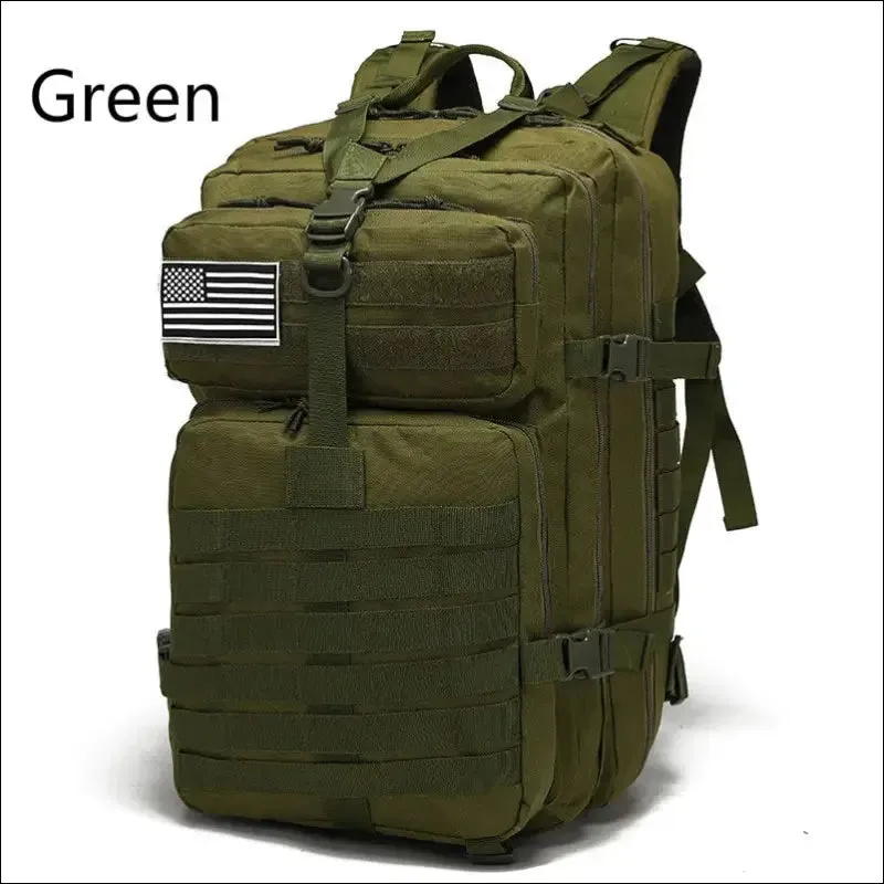 30l/50l waterproof nylon hiking backpack - military rucksack for camping, fishing, and hunting