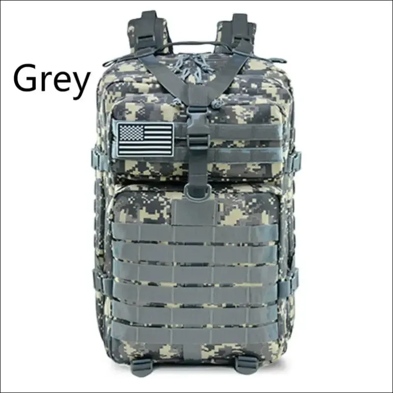 30l/50l waterproof nylon hiking backpack - military rucksack for camping, fishing, and hunting