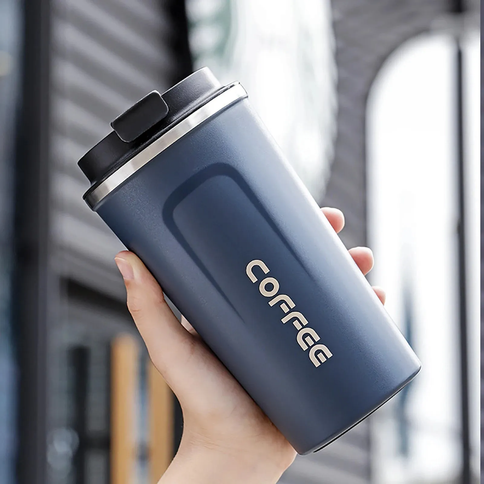 380/510ml Insulated Stainless Steel Thermos Coffee Mug Leakproof
