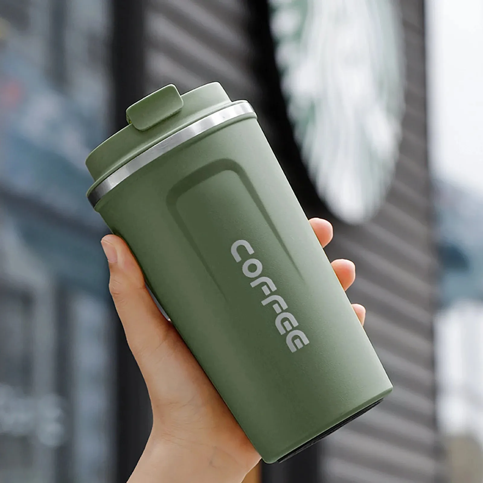 380/510ml Insulated Stainless Steel Thermos Coffee Mug Leakproof