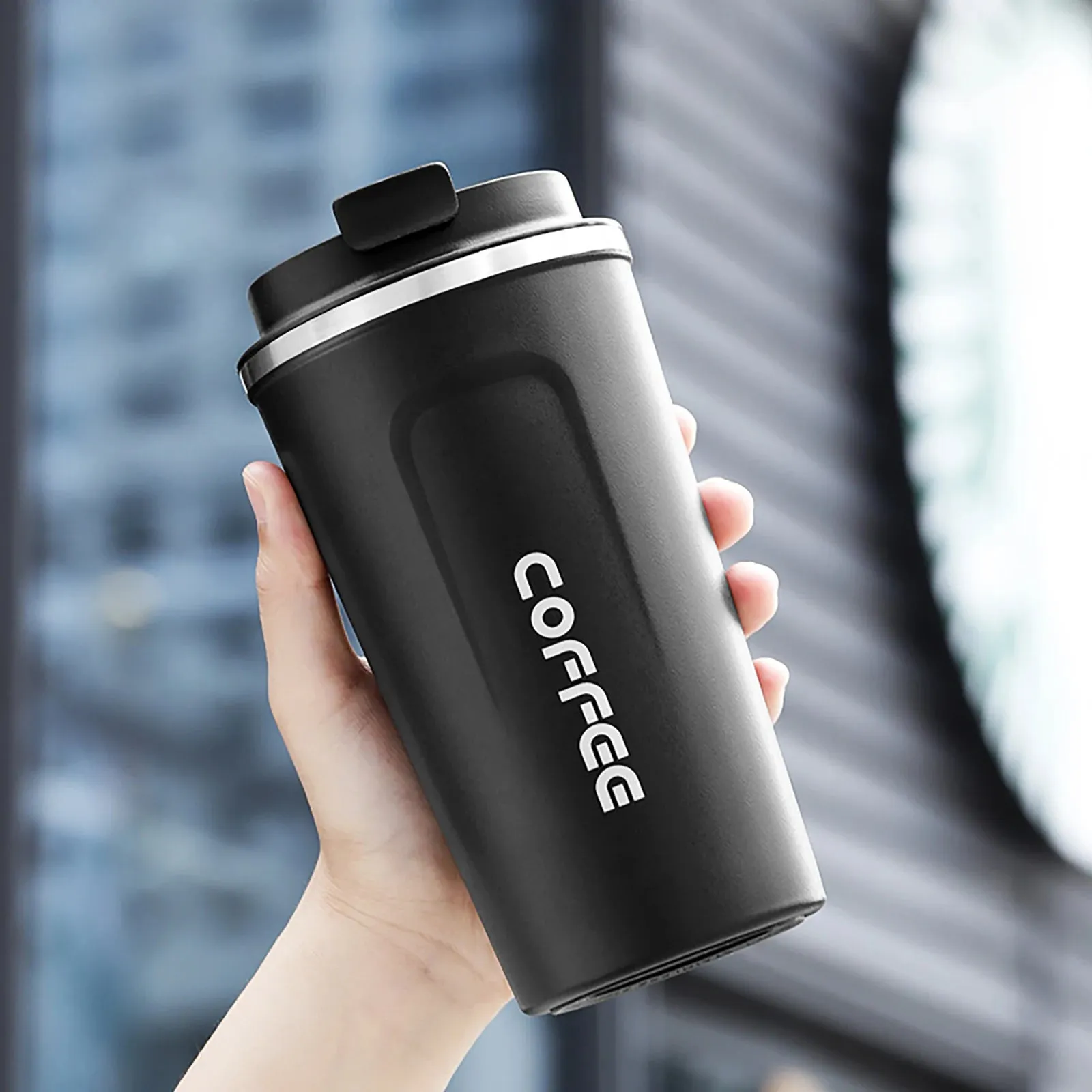 380/510ml Insulated Stainless Steel Thermos Coffee Mug Leakproof