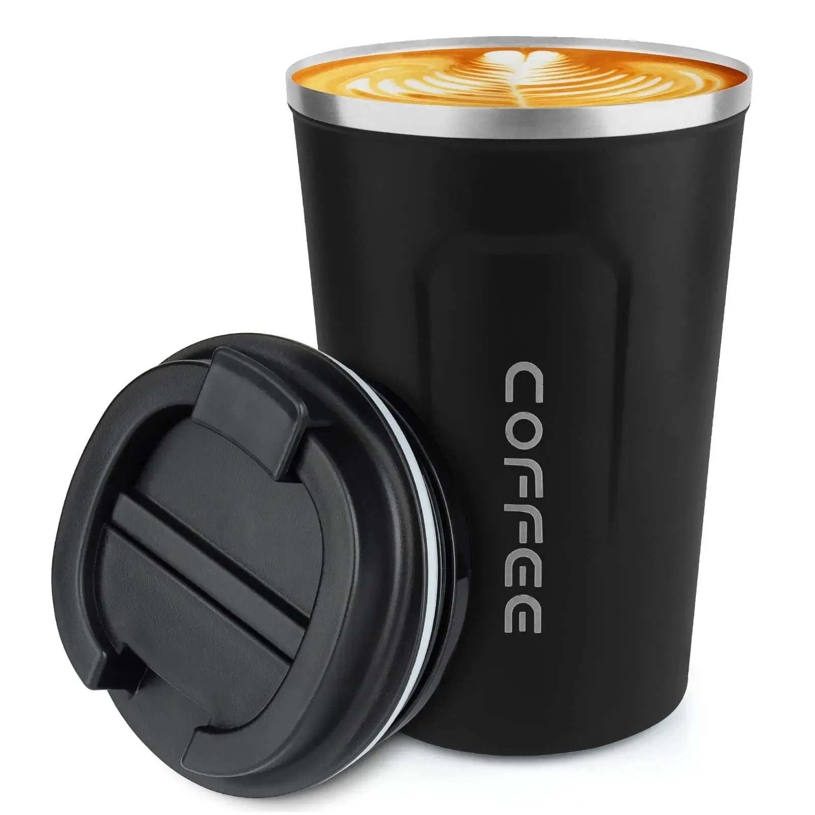 380/510ml Insulated Stainless Steel Thermos Coffee Mug Leakproof