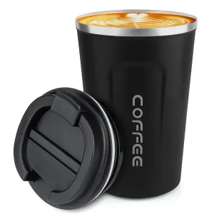 380/510ml Insulated Stainless Steel Thermos Coffee Mug Leakproof