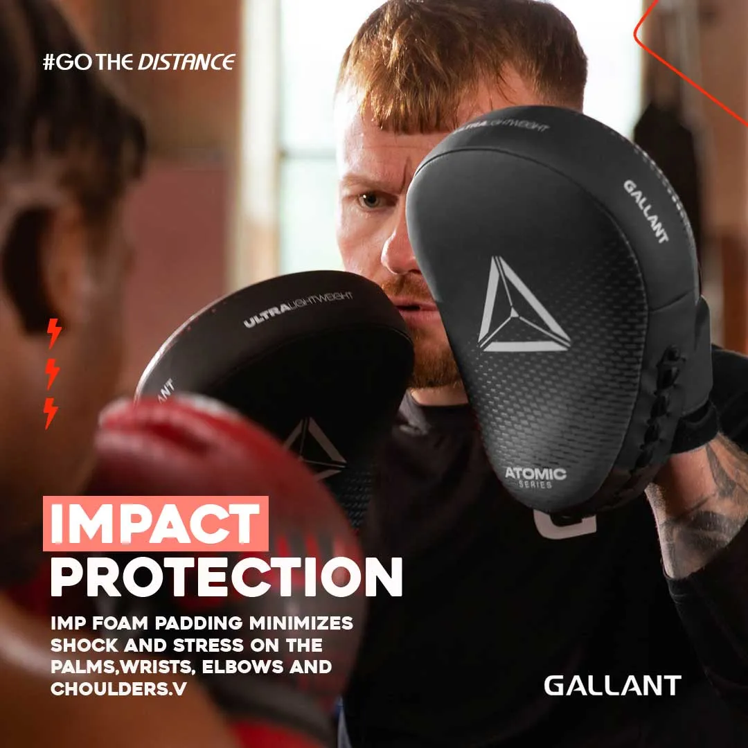 Atomic Series Ultra Lightweight Focus Pad - Silver - Focus Boxing Mitts