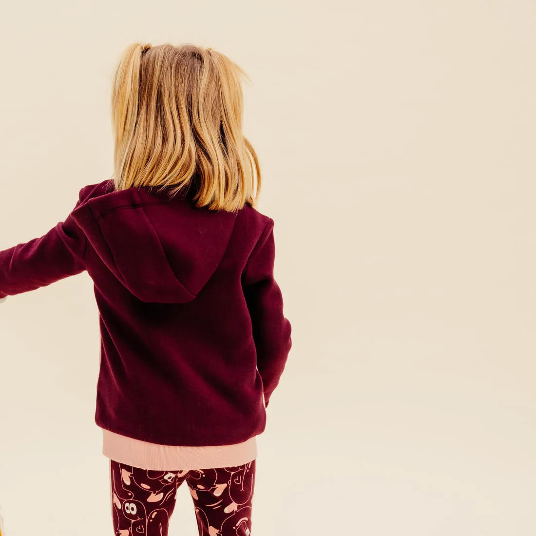 Baby's Basic Zip-Up Sweatshirt - Grey With Design