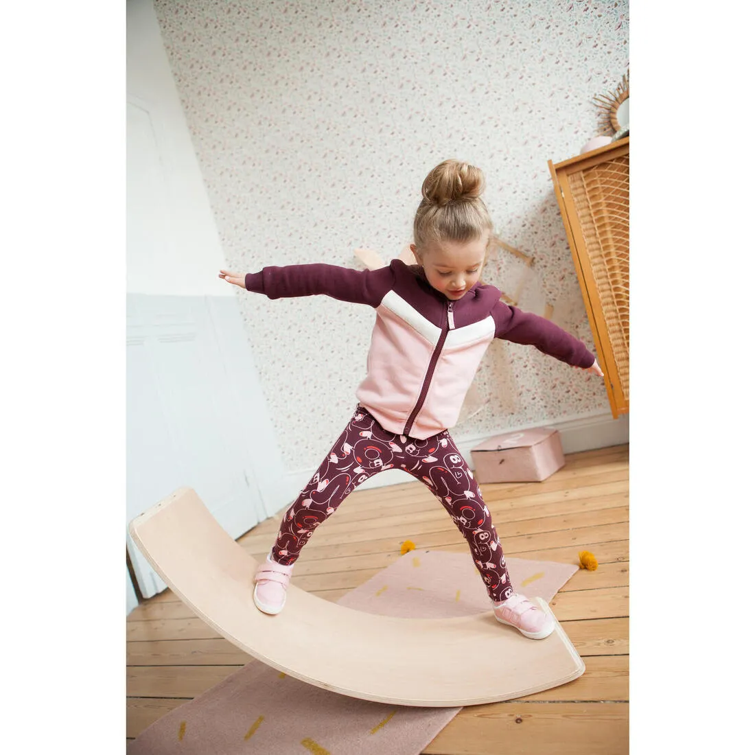 Baby's Basic Zip-Up Sweatshirt - Grey With Design