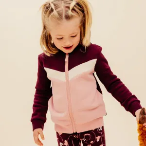 Baby's Basic Zip-Up Sweatshirt - Grey With Design