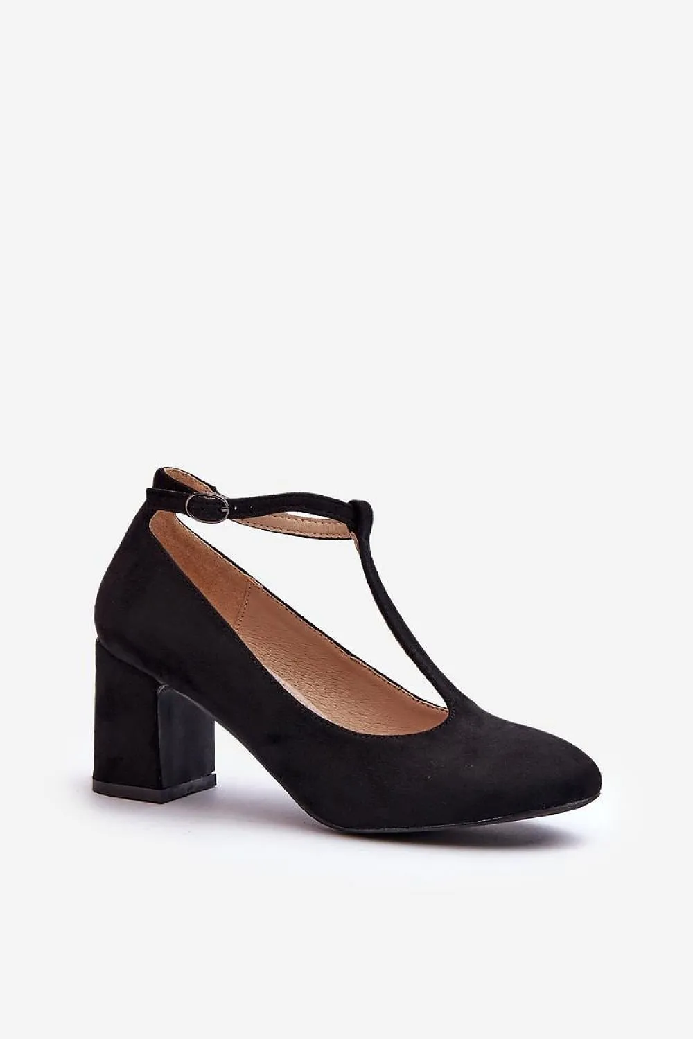 Block heel pumps