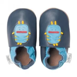 Bobux Navy Monster Baby Crawling Shoes