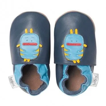 Bobux Navy Monster Baby Crawling Shoes