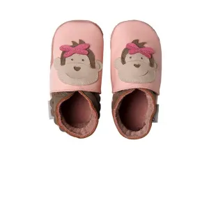 Bobux Pink Monkey Baby Crawling Shoes