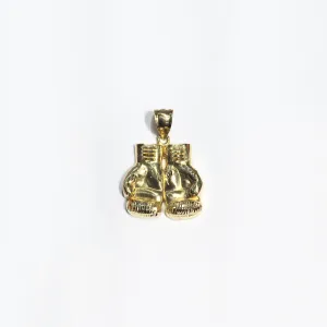 Boxing Gloves Diamond Cut Lightweight Pendant (14K)