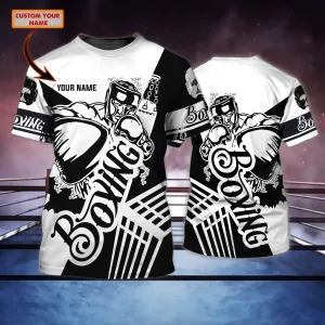 Boxing - Personalized Name 3D Tshirt - tra96