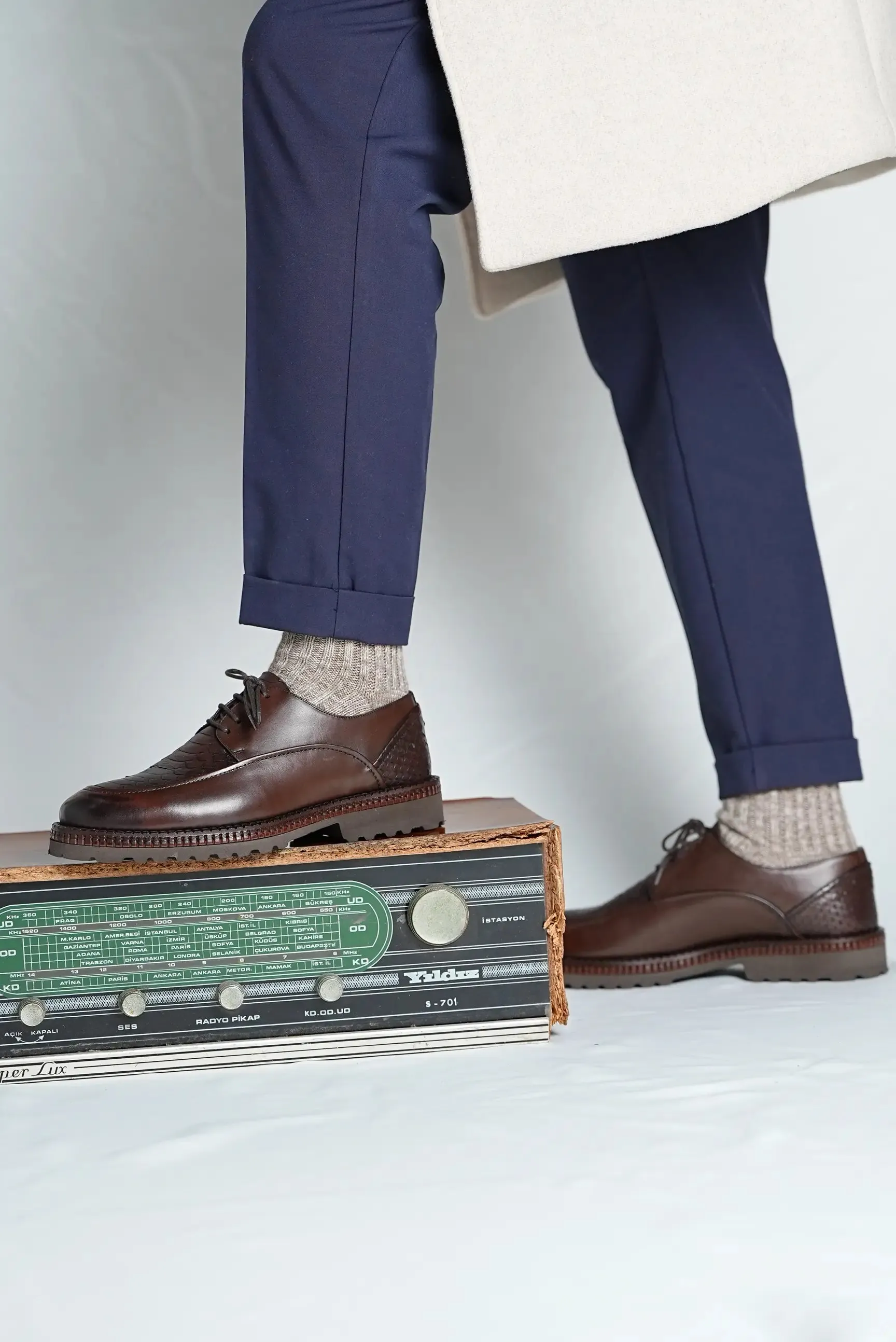 Brown S Pattern Laces Chunky