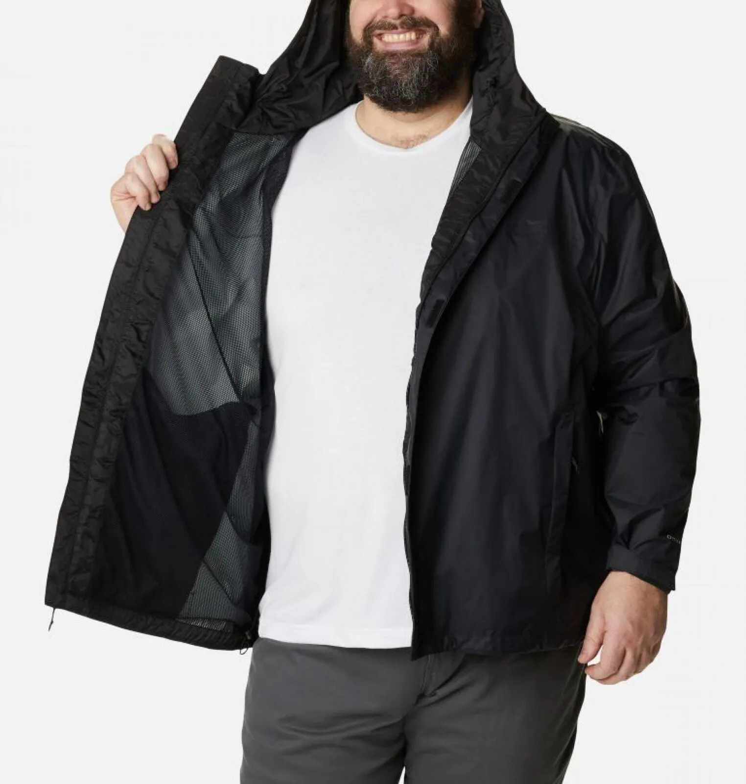 Columbia Men's Big & Tall Watertight Ii Packable Jacket 1533893 Black 4X