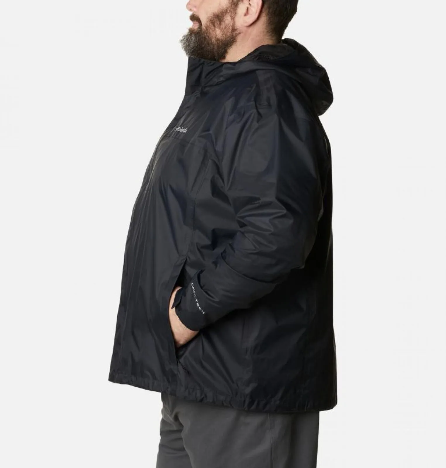 Columbia Men's Big & Tall Watertight Ii Packable Jacket 1533893 Black 4X