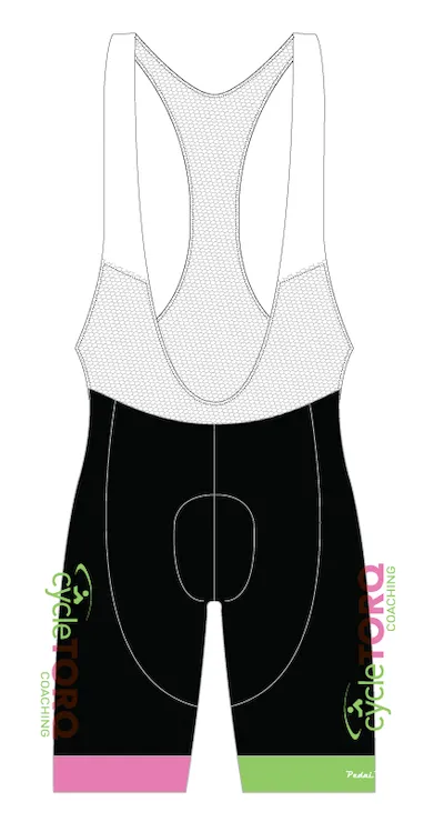 Custom Core Bibs - CycleTORQ Custom Pink