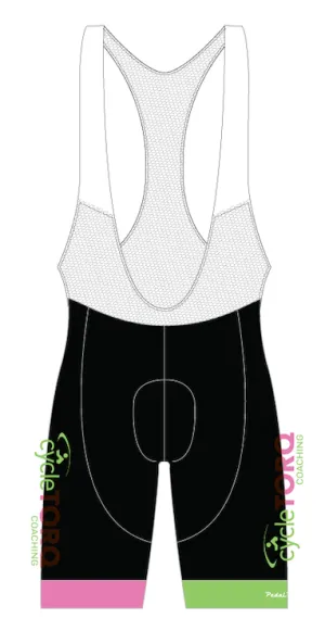 Custom Core Bibs - CycleTORQ Custom Pink