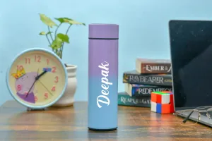 Customized Bottle with Temperature display - Pastel Shade 3