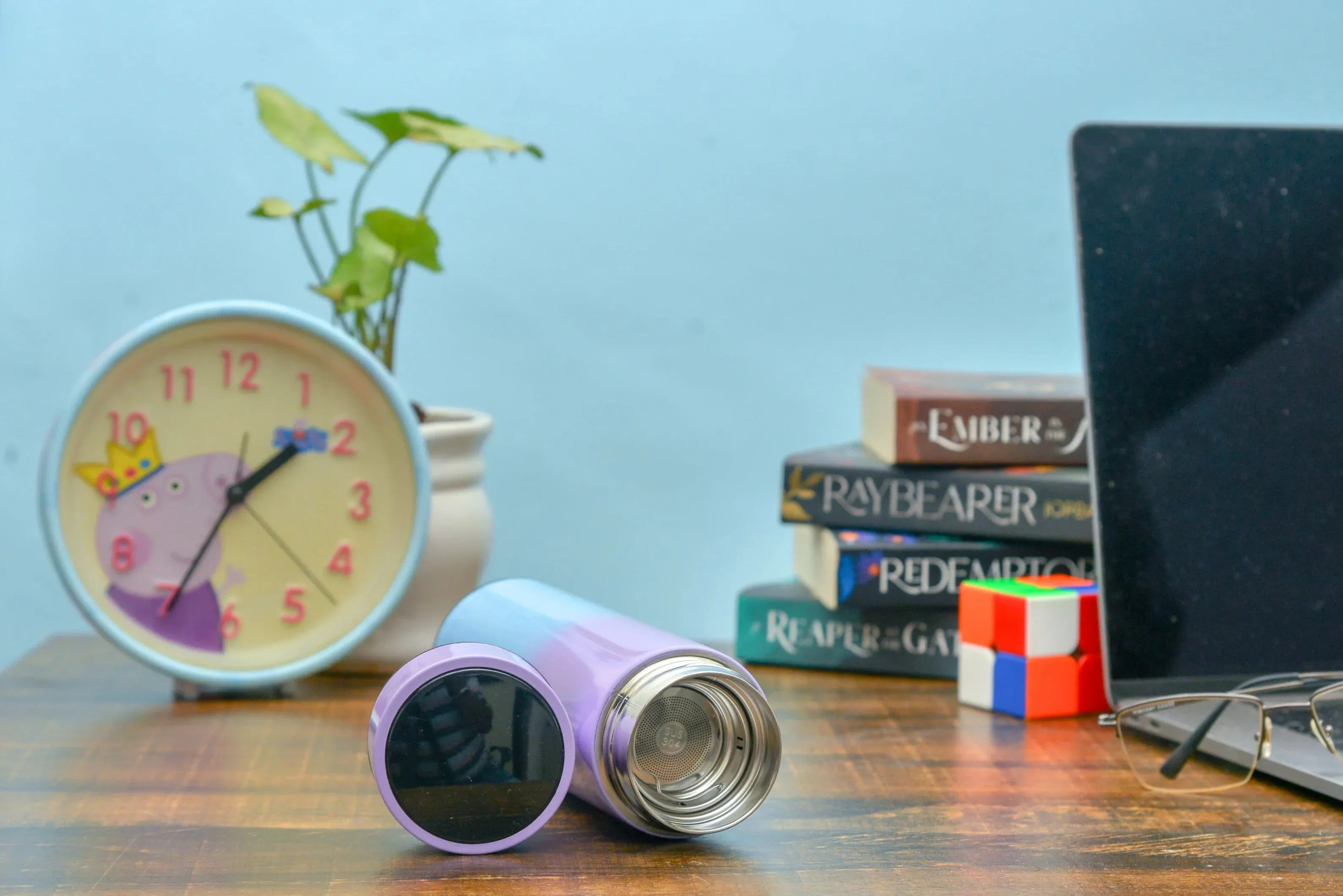 Customized Bottle with Temperature display - Pastel Shade 3