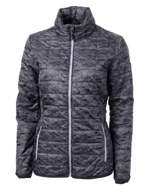 Cutter & Buck Rainier PrimaLoft® Womens Eco Insulated Full Zip Printed Puffer Jacket