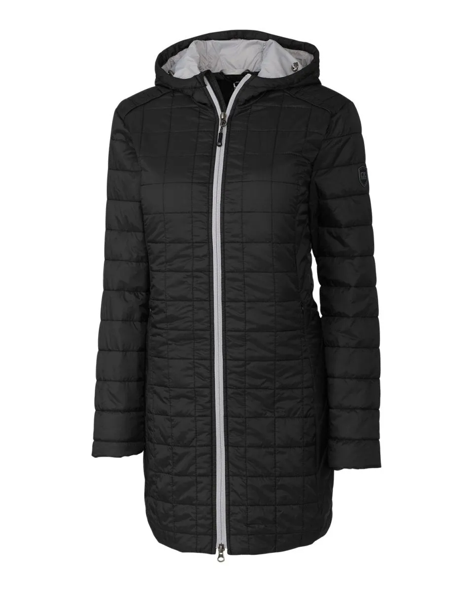 Cutter & Buck Rainier PrimaLoft® Womens Eco Insulated Hooded Long Coat