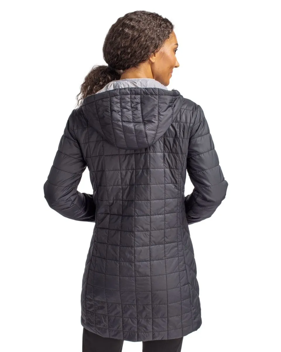 Cutter & Buck Rainier PrimaLoft® Womens Eco Insulated Hooded Long Coat