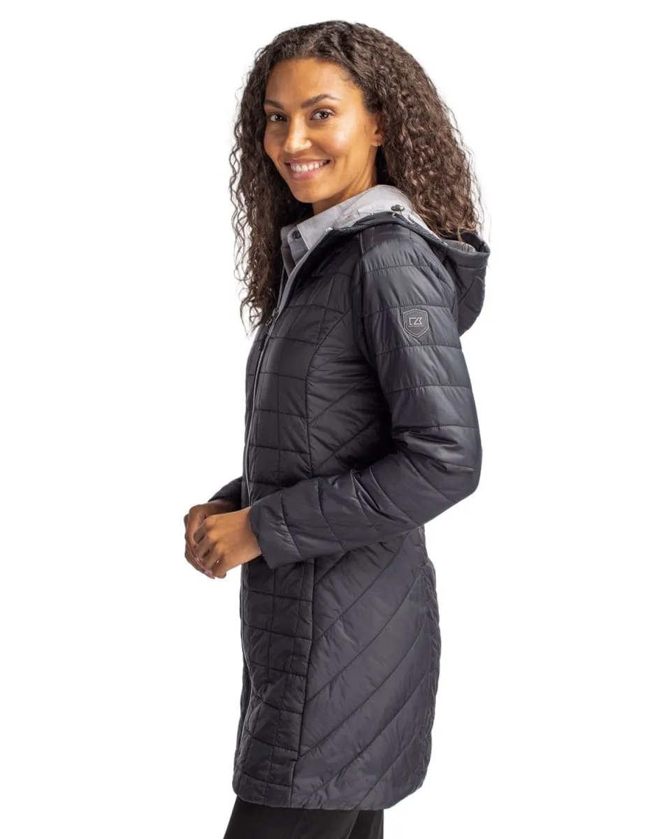 Cutter & Buck Rainier PrimaLoft® Womens Eco Insulated Hooded Long Coat