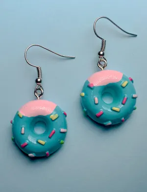 DONUT EARRINGS - BLUE