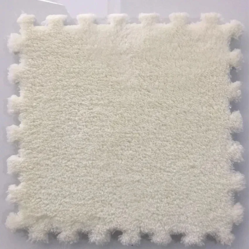 EVA Crawling Mat Stitching Suede Floor Mat Baby Play Mat Home Fashion Living Room Bedroom Puzzle Foam Carpet 30*30*1cm
