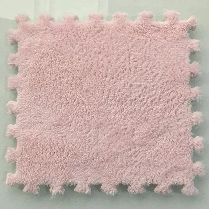 EVA Crawling Mat Stitching Suede Floor Mat Baby Play Mat Home Fashion Living Room Bedroom Puzzle Foam Carpet 30*30*1cm