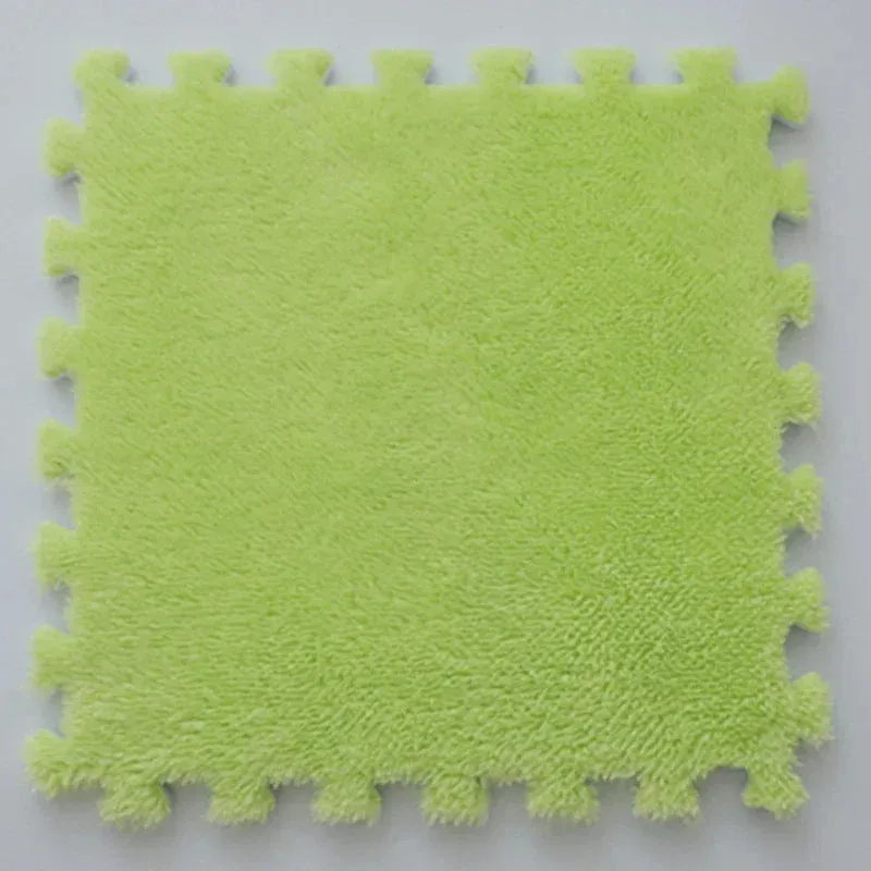 EVA Crawling Mat Stitching Suede Floor Mat Baby Play Mat Home Fashion Living Room Bedroom Puzzle Foam Carpet 30*30*1cm