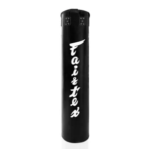 Fairtex 6 ft Muay Thai Boxing Banana 100lbs FILLED Heavy Bag HB6 Black