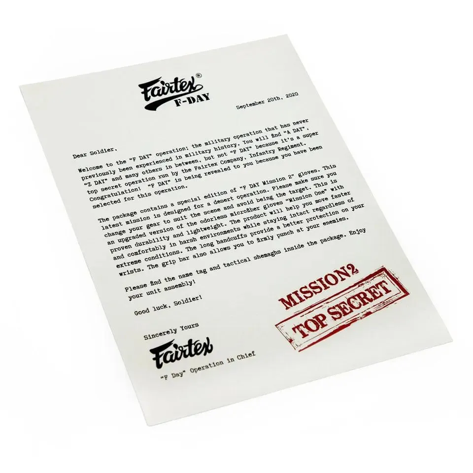 Fairtex F-Day 2 Boxing Gloves