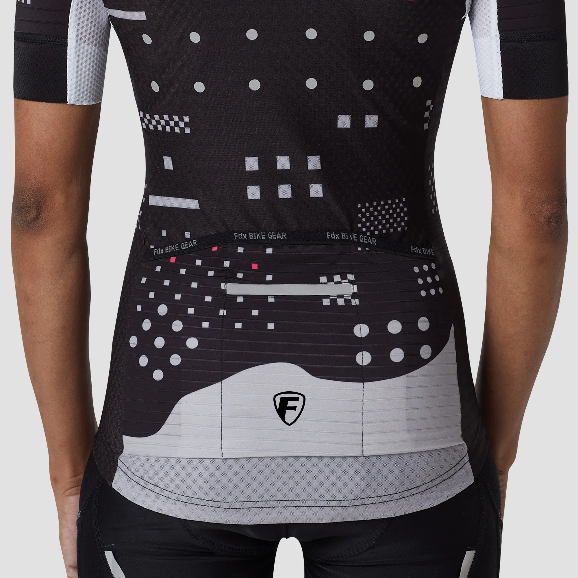 Fdx All Day Black Women's & Girl's Summer Short Sleeve Cycling Jersey