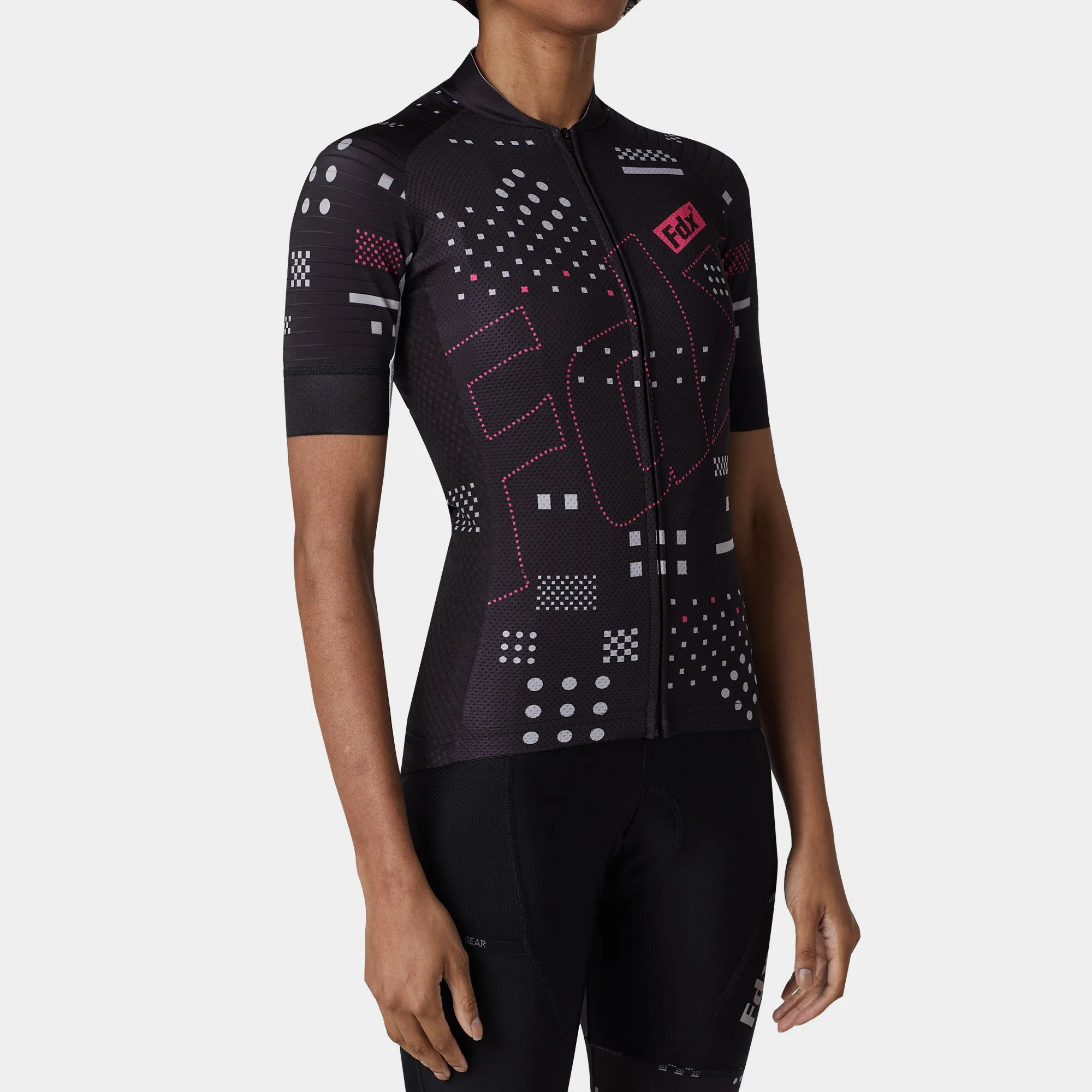 Fdx All Day Black Women's & Girl's Summer Short Sleeve Cycling Jersey
