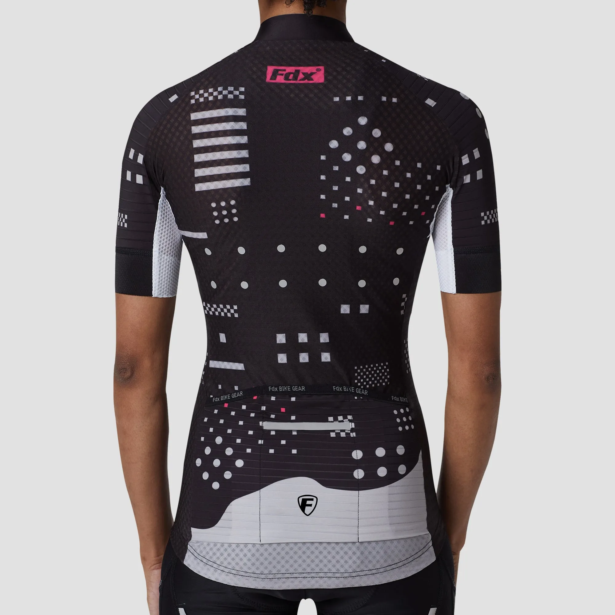 Fdx All Day Black Women's & Girl's Summer Short Sleeve Cycling Jersey