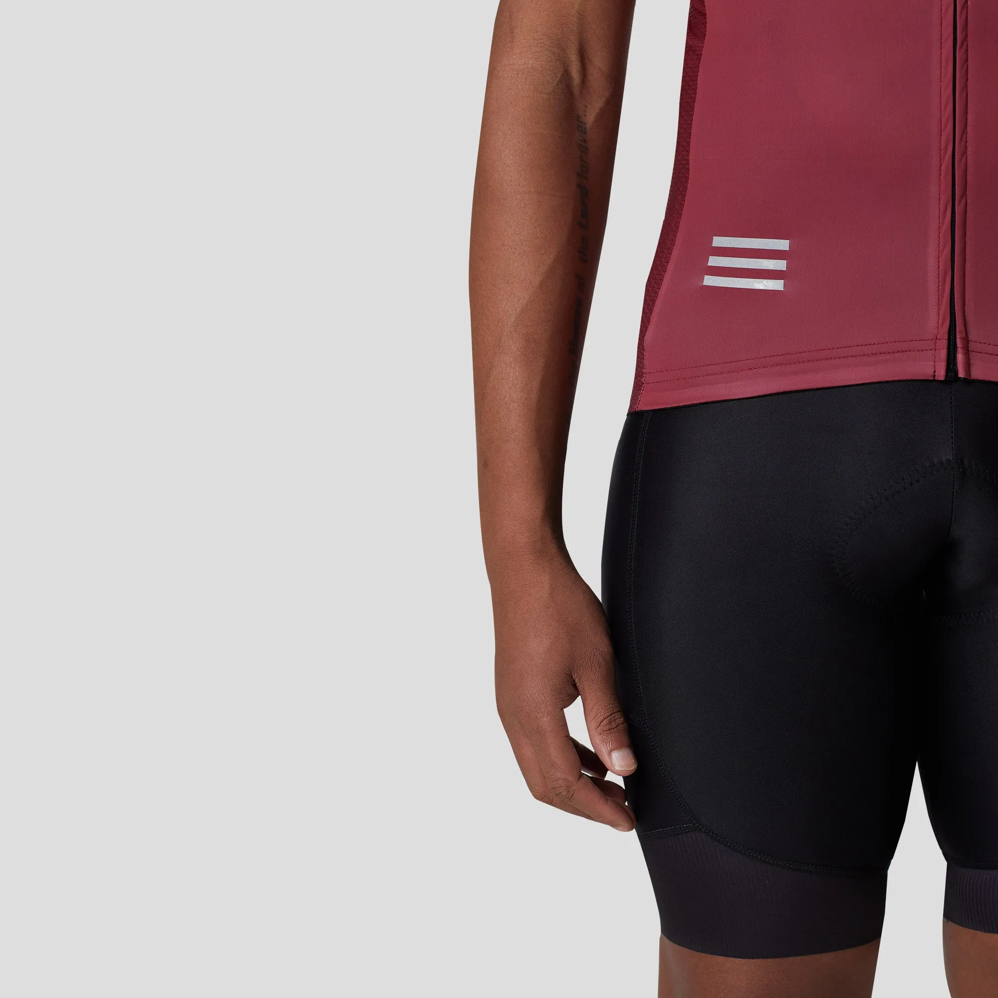 Fdx Men's & Boy's Set Duo Pink / Maroon Short Sleeve Summer Cycling Jersey & Cargo Bib Shorts