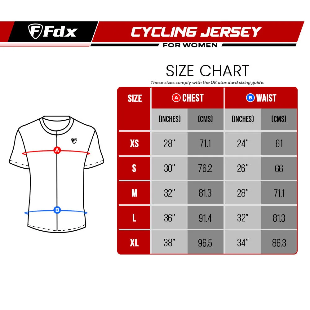 Fdx Signature Pink Women's & Girl's Short Sleeve Summer Cycling Jersey