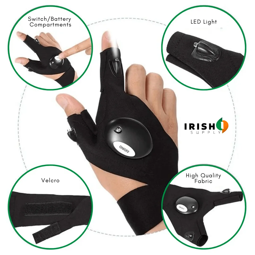 FINGERBEAM Premium LED Lights Waterproof Gloves
