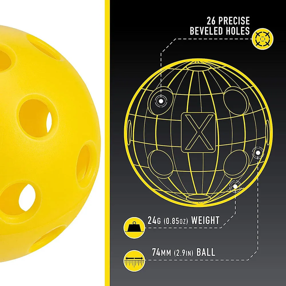Franklin X-26 Indoor Pickleball Ball (Yellow)