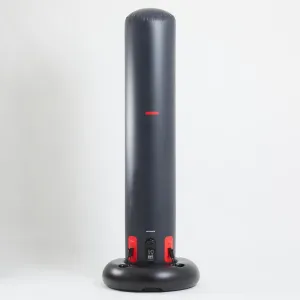 Freestanding inflatable punching bag with weightable base