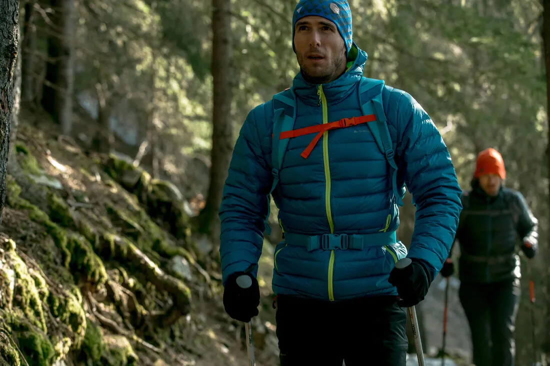 Full Down Men's Hiking Padded Jacket - Black